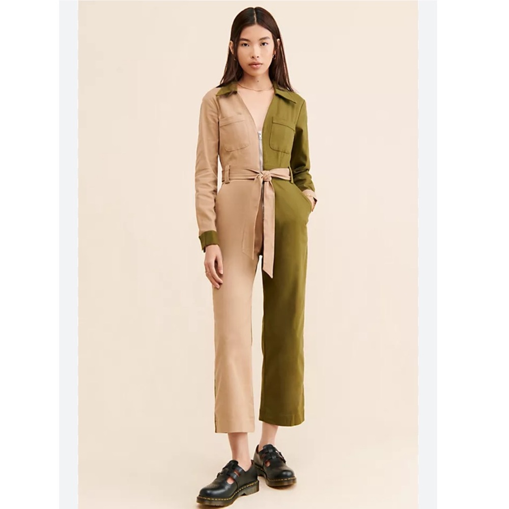 Another Girl Colorblock Utility Coveralls